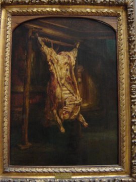 Rembrandt van Rijn, Tusza wołowa w rzeźni (Carcass of Beef)